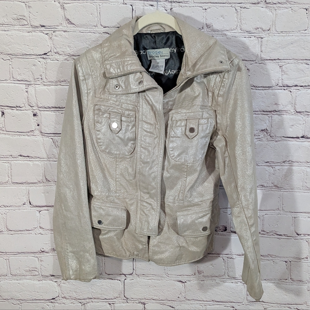 Bradley Bayou Metallic Leather Jacket